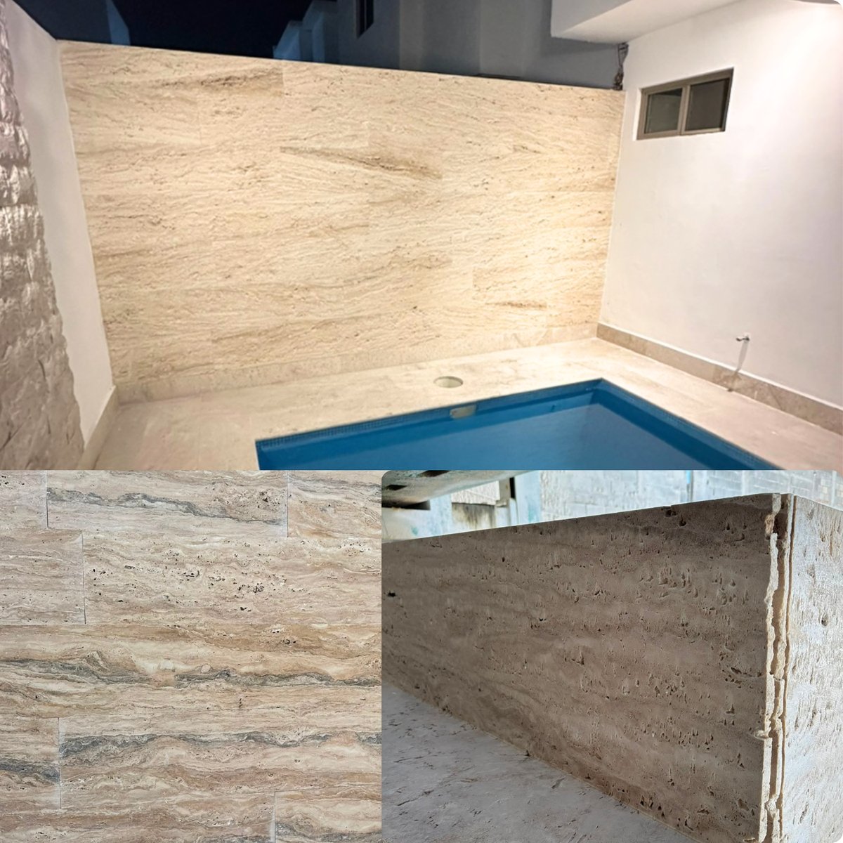 Travertino Romano al Corte — Travertino romano acabado al corte